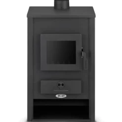 Online Braskamin med vattenmantel - 15 kW - antracit Vedeldade Kaminer