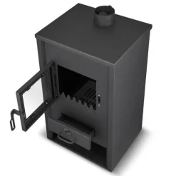 Online Braskamin med vattenmantel - 15 kW - antracit Vedeldade Kaminer