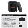 Outlet Bärbar isbadkar, 76,6 gallons kapacitet, temperaturintervall -4°F till 140°F,75x85 Spa & Utomhusbad