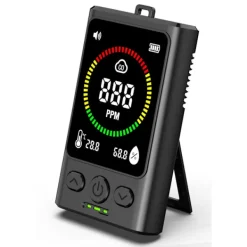Online Bärbar kolmonoxiddetektor med elektrokemisk sensor för realtidsövervakning av CO, temperatur och luftfuktighet Rök- & Koloxiddetektorer