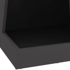 Online Bärbar Vedeldad Matlagningsugn i Stål - Eldstad med Vedförvaring | Färg: Svart | Storlek: 35x35x100 cm Vedeldade Kaminer