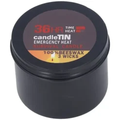 Bärbart 3-Wick Survival Candle: 36 timmars brinntid, naturlig söt arom, perfekt för nödsituationer hemma och utomhus Beredskapsplaner