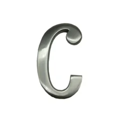 Sale Brev C Nickel Matt 10 Cm Osynlig Fäste Edm. Inkluderar Fäste. Trädgårdsprydnader