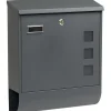 Discount Brevinkast - RICHTER - BK.703.ARG.AM - Stål - Väggmonterad - Antracit Postlådor & Brevlådor