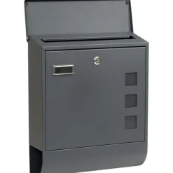 Discount Brevinkast - RICHTER - BK.703.ARG.AM - Stål - Väggmonterad - Antracit Postlådor & Brevlådor