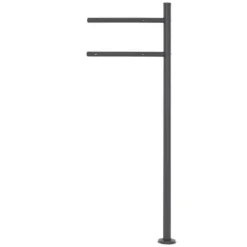 Clearance Brevlåda 37x36,5x11 cm antracit/svart marmorlook stål ML design Postlådor & Brevlådor