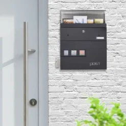 Best Brevlåda, 37x37x11 cm, Svart Postlådor & Brevlådor