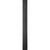 Brevlådestolpe, 109,5 cm hög, 12,5x12,5 cm bas, svart, stål