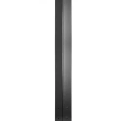 Brevlådestolpe, 109,5 cm hög, 12,5x12,5 cm bas, svart, stål