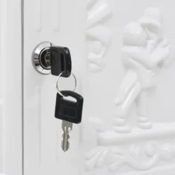 Brevlådor - Living Postlåda på stolpe vintage stil rostfri aluminium vit
