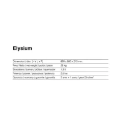 Clearance Brännare - KORE - BIOCAMINO RUBY ELYSIUM - Målade stål - Bioetanol - 45 cm i höjd Vedeldade Kaminer