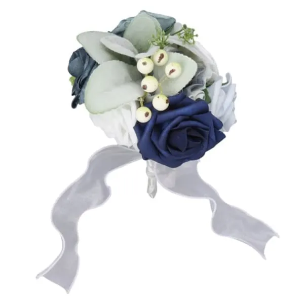 New Brudbukett med livfulla färger, romantiska, handgjorda, eleganta, bärbara blommor, för fester, kontor, butiker, trädgårdar, brudtärnestil, 25x14cm/9, | CDON Blommor