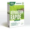BSI - Gräsfrön - Snabb reparation - Med skyddande beläggning - Mycket hög kvalitet - Upp till 50m² - 1 kg Jord & Sand