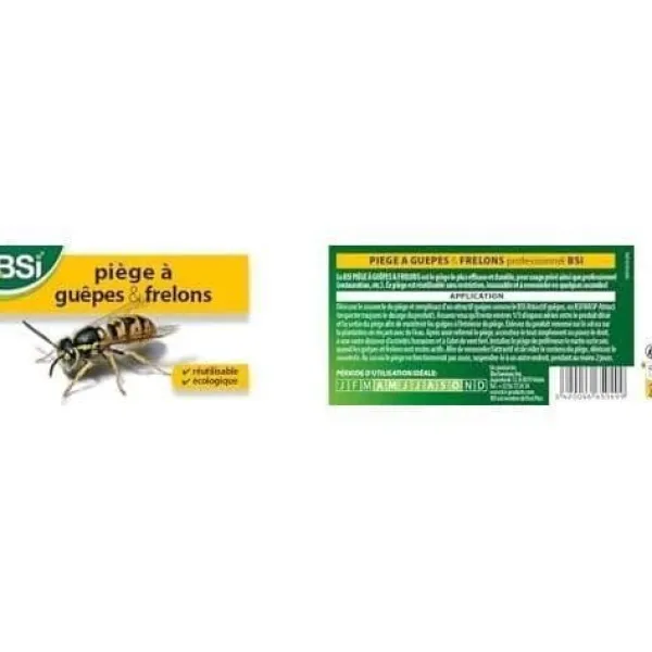 Sale BSI - Kraftfullt geting- eller bålfångst - Professionell - Effektiv mot asiatiska bålgetingar - Naturlig och återanvändbar Skadedjursfällor