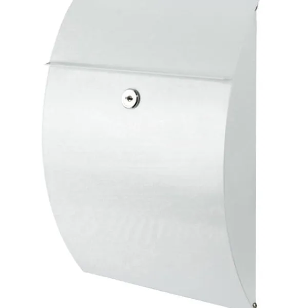 Clearance Burg Wächter 38700 CAPRI 813 W Brevlåda Stålbleck Vit Nyckel Postlådor & Brevlådor