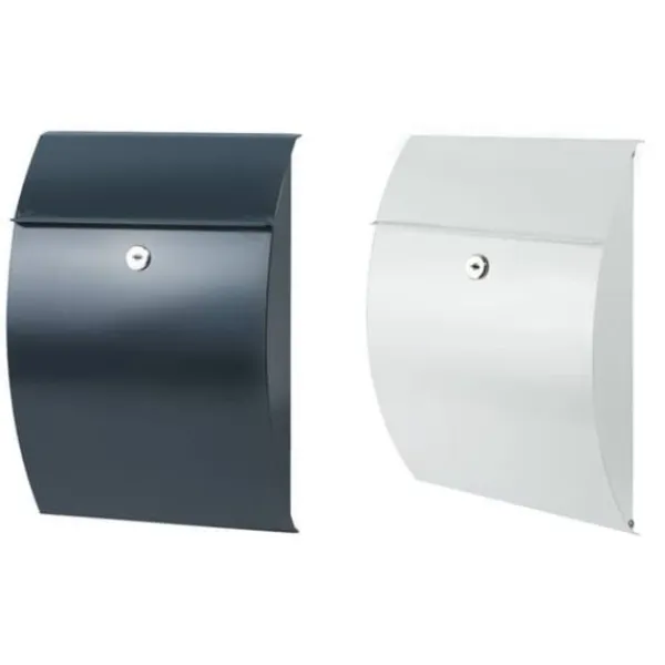 Clearance Burg Wächter 38700 CAPRI 813 W Brevlåda Stålbleck Vit Nyckel Postlådor & Brevlådor