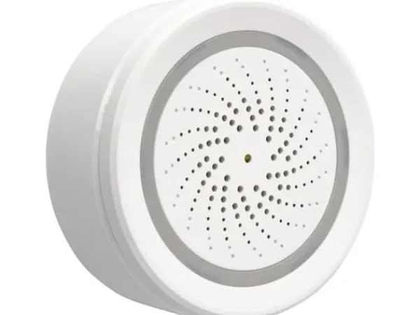 Caliber HWS701, Trådlös siren, inomhus, Plast, 120 dB, Vit, 121 g Brandlarm