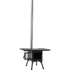 Campingkök, Justerbar Höjd, Kompakt Design,svart