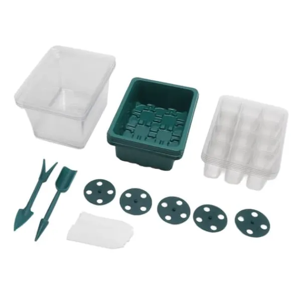 Best 12-cells fröstartbricka med justerbar fuktighetskupolbas för fröodling Kit För Växt- & Örtplantering