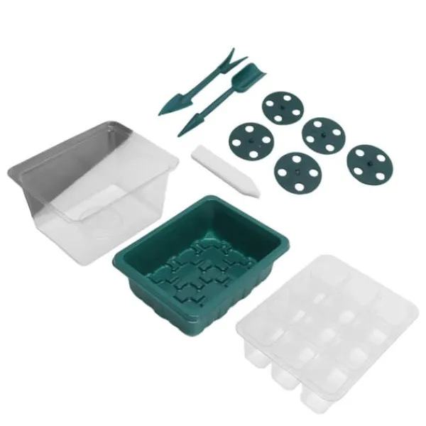 Best 12-cells fröstartbricka med justerbar fuktighetskupolbas för fröodling Kit För Växt- & Örtplantering