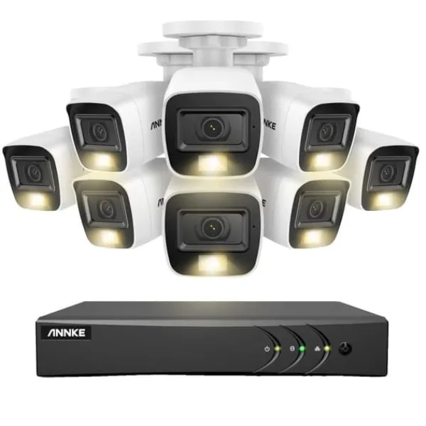 Best 8CH DVR CCTV säkerhetssystem, 5MP Ultra HD-upplösning, infraröd nattvision,3K CMOS-kamera-a, 2T Säkerhetsmonitorer & Videokameror