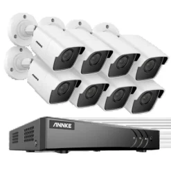 8CH DVR CCTV säkerhetssystem, 5MP Ultra HD-upplösning, infraröd nattvision,5MP CMOS-kamera-a, Ingen