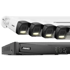 Online 8CH Övervakningskamerasystem, 12MP Upplösning, Smart Mänsklig och Fordonsdetektering,8CH 4Pcs Kamera-b, 4T Säkerhetsmonitorer & Videokameror