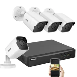 Online 8CH Videoövervakningssystem, 5MP Klarhet, Mobil Fjärrövervakning,R4BG, En Säkerhetsmonitorer & Videokameror