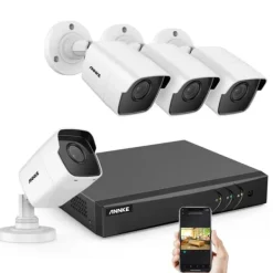 Online 8CH Videoövervakningssystem, 5MP Klarhet, Mobil Fjärrövervakning,R4BG, En Säkerhetsmonitorer & Videokameror