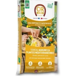 Outlet Citrus- och medelhavsjord - GULD BRUN - OBRTAG20N - 20 L Jord & Sand