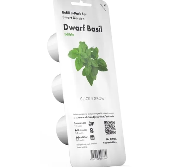 Discount Click & Grow Smart Garden refill Dwarf Basil 3st Kit För Växt- & Örtplantering