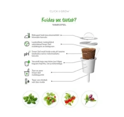 Click & Grow Smart Refill White Snapdragon 3st Blommor
