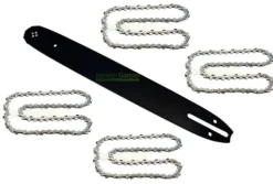 40cm 1,3mm 3/8" 57 TG svärd + 4 kedja för Makita DUC 353 DUC353 Z motorsåg