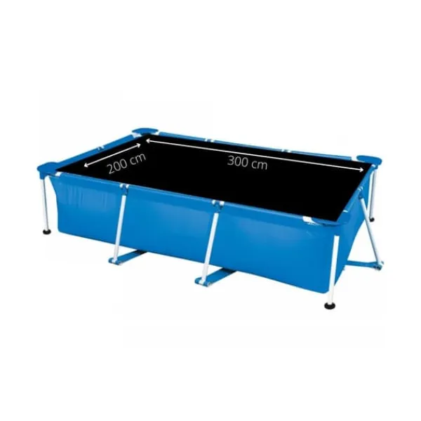 Comfortpool Pro - Solskydd Rektangulär pool - Lämplig för simbassänger på 300 x 200 cm - Svart