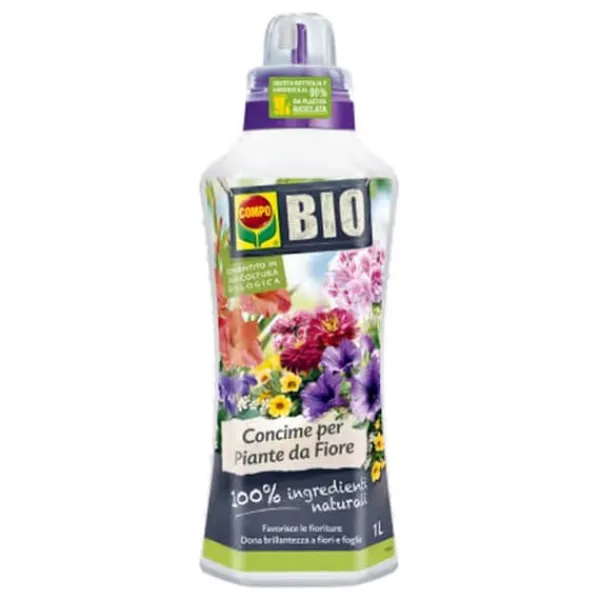 Hot COMPO, KÄNTA LIQUID KOMPO BIO FÖR BLOMMANDE VÄXTER 1LT Gödningsmedel