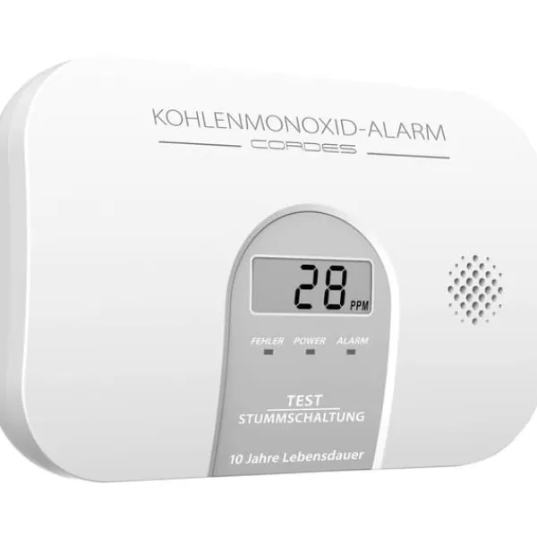 Hot Cordes Haussicherheit CC-4100 Kolmonoxid-detektor batteri Detektering Kolmonoxid Rök- & Koloxiddetektorer