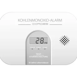 Hot Cordes Haussicherheit CC-4100 Kolmonoxid-detektor batteri Detektering Kolmonoxid Rök- & Koloxiddetektorer