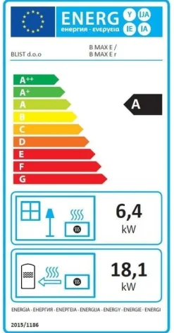 Clearance CV vedspis - energimärkning A - 26kW Vedeldade Kaminer