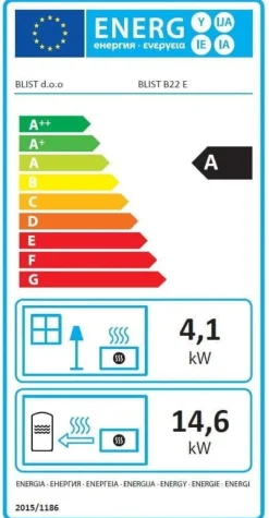 Clearance CV vedspis med vattenmantel - 22 kW - antracit Vedeldade Kaminer