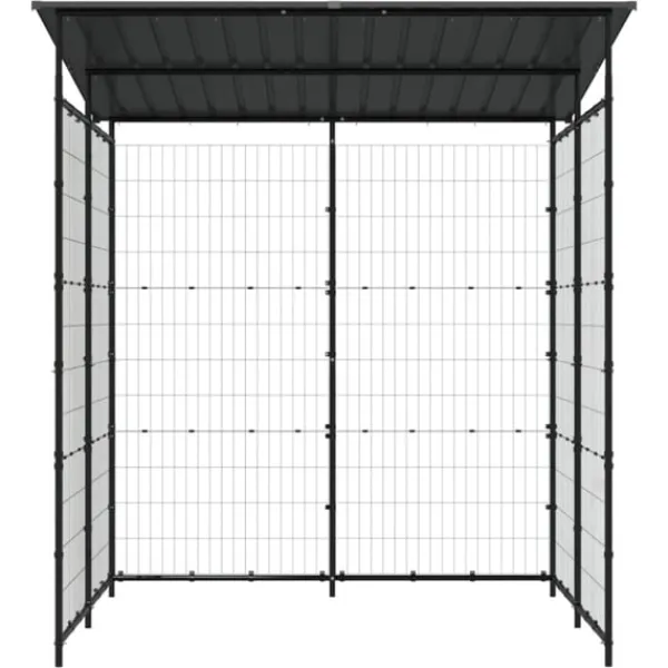 vidaXL Cykelskjul 190x190x222 cm stål svart