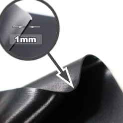 Best Dammfoder PVC 6 m x 2 m 1,0 mm Svart Trädgårdsdammfoder Fontäner & Dammar