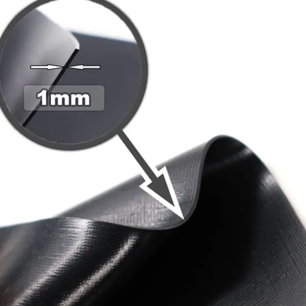 Best Dammfoder PVC 6 m x 2 m 1,0 mm Svart Trädgårdsdammfoder Fontäner & Dammar