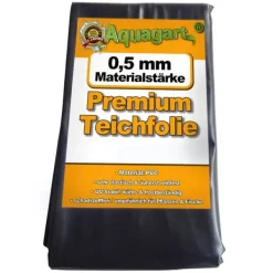 Dammfoder PVC 10 m x 6 m 0,5 mm Svart Trädgårdsdammfoder