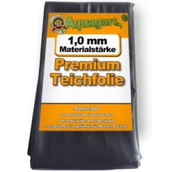 Dammfoder PVC 11 m x 2 m 1,0 mm Svart Trädgårdsdammfoder Fontäner & Dammar