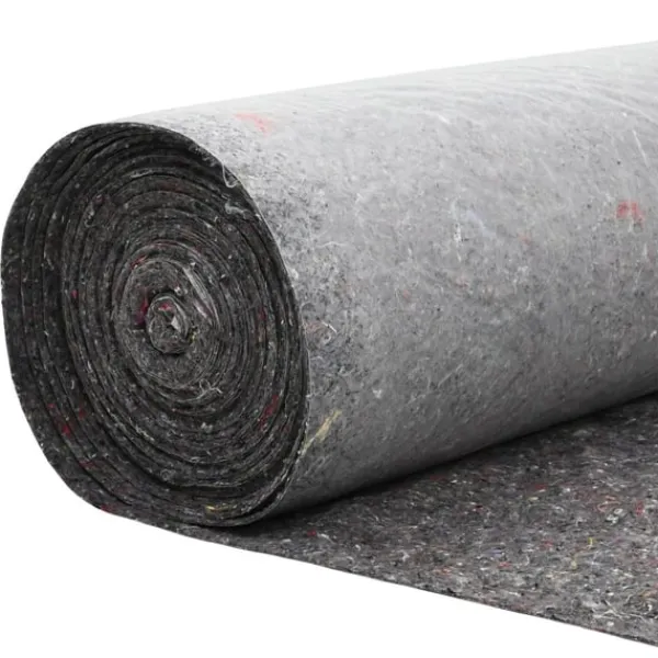 vidaXL Dammmadrass Grå 1 x 25 m Polyester och Bomull
