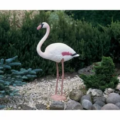 New Dekorativ Trädgårdsfigur Ubbink Harts Rosa flamingo Trädgårdsprydnader