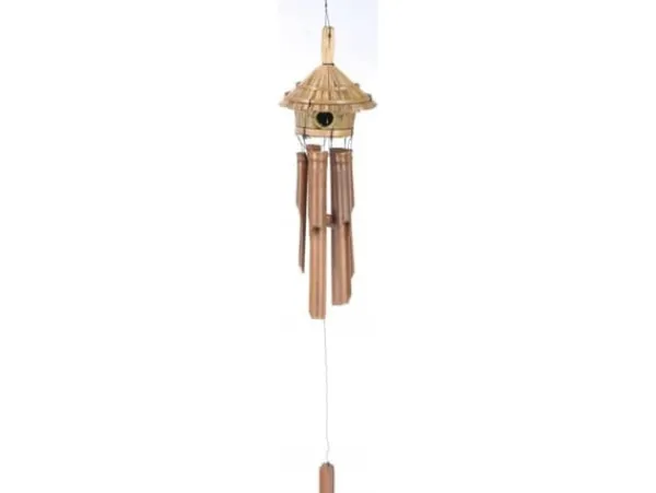 DEKORATIVT VINDSPEL AV BAMBU 45CM