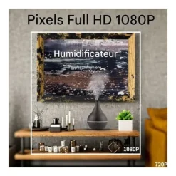 Diffuser av aromaterapi spionkamera Wi-Fi 4K rörlighetsdetektering