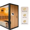Digital Bastuaggregatkontroll, 9KW, Temperaturområde 40°C-105°C, Inomhuskompatibilitet, Överhettningsskydd, 7-tums Display