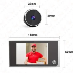 Discount Digital dörröga kamera, 3,5 tum LCD-skärm, 120 graders synvinkel,Komplett Set Säkerhetsmonitorer & Videokameror